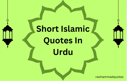 short Islamic quotes in urdu