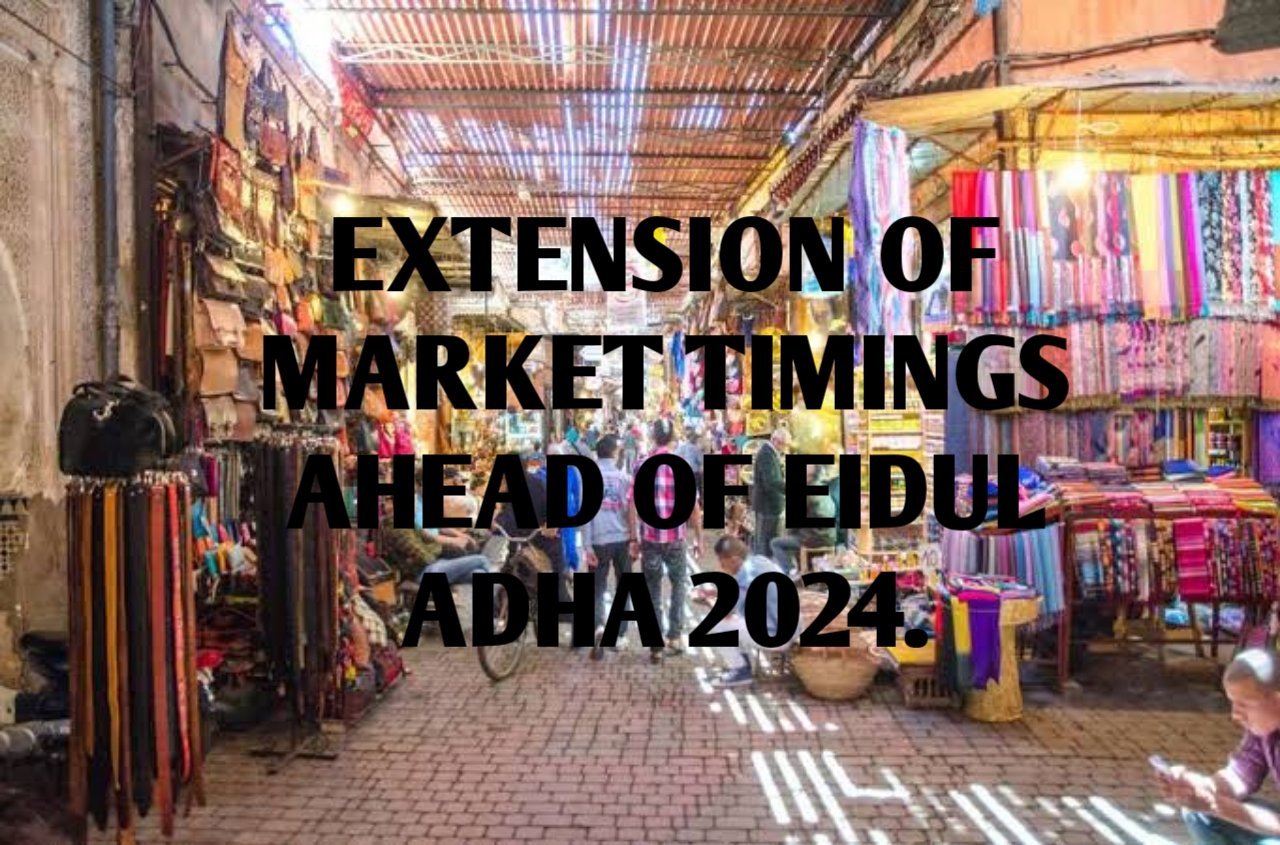 The Lahore High Court (LHC) on Friday requested an augmentation of market timings in front of Eidul Adha 2024.